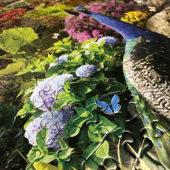 Bits and Pieces “Peacock Paradise” large piece 300 pc Puzzle - Picture 12 of 13